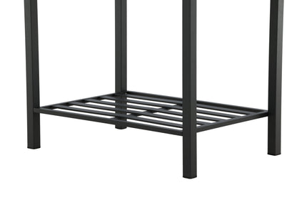 Luxusbetten24 Jana Ablagetisch Outdoor‑Küchenmodul mit Teakholz‑Arbeitsfläche für Garten