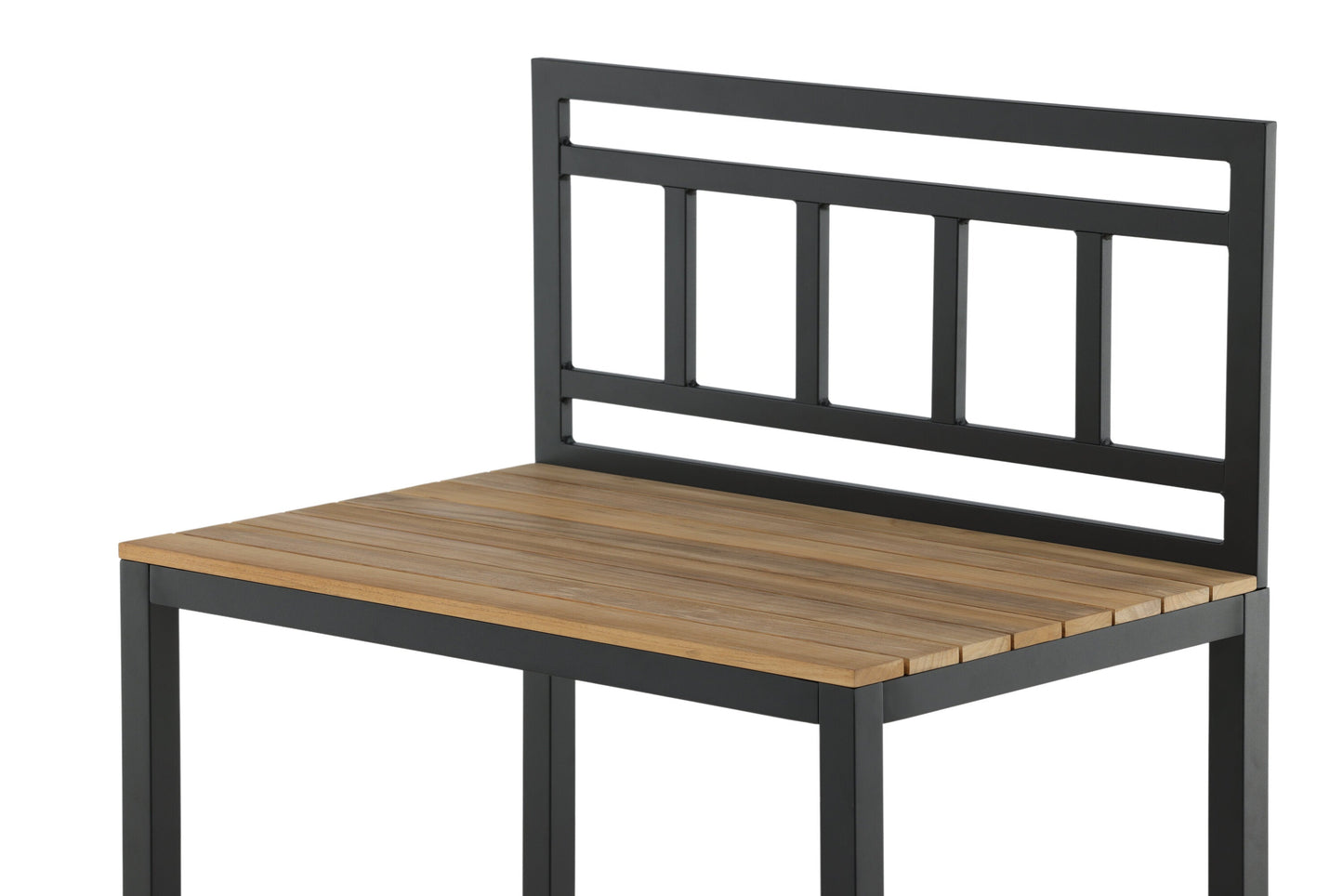 Luxusbetten24 Jana Ablagetisch Outdoor‑Küchenmodul mit Teakholz‑Arbeitsfläche für Garten