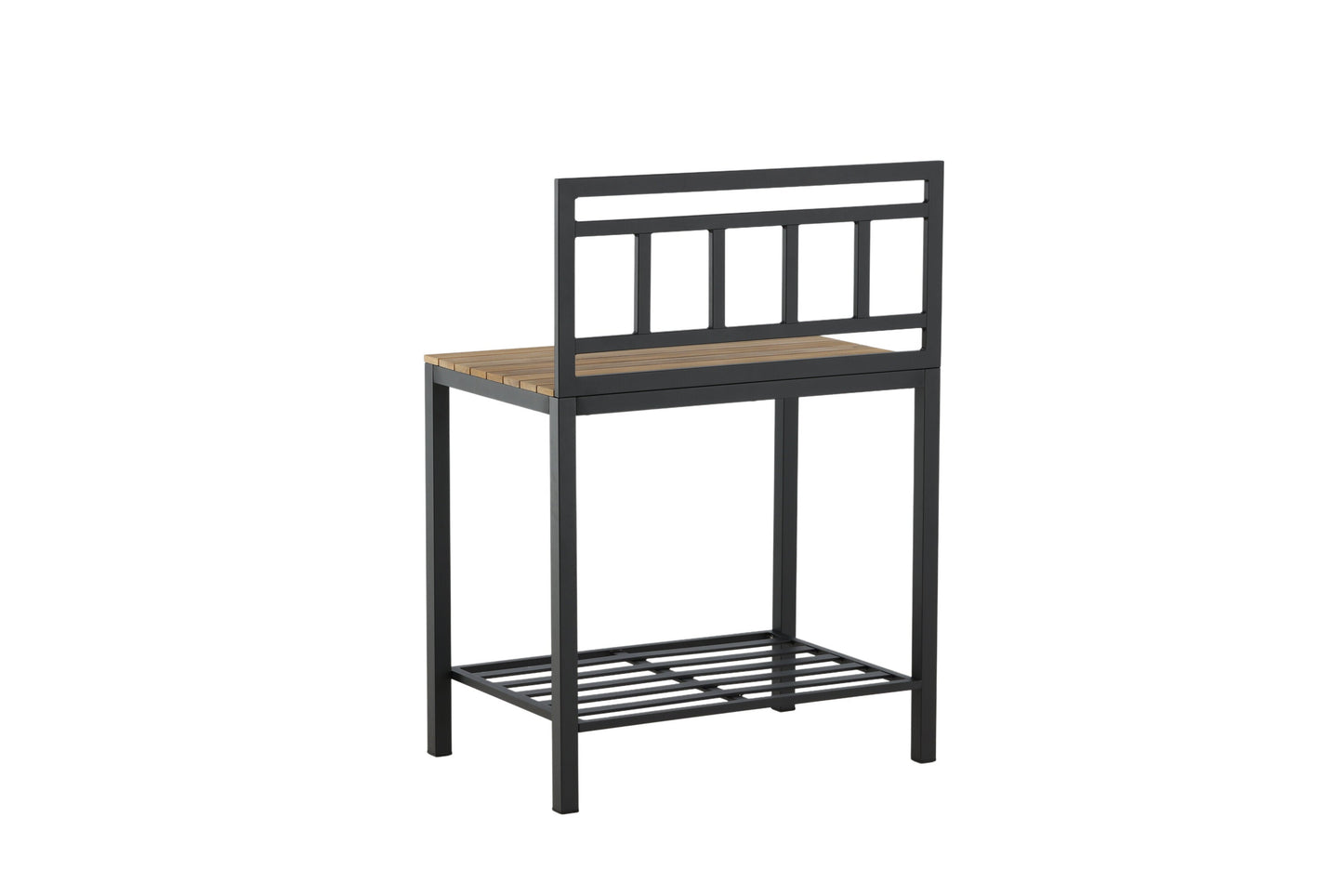 Luxusbetten24 Jana Ablagetisch Outdoor‑Küchenmodul mit Teakholz‑Arbeitsfläche für Garten