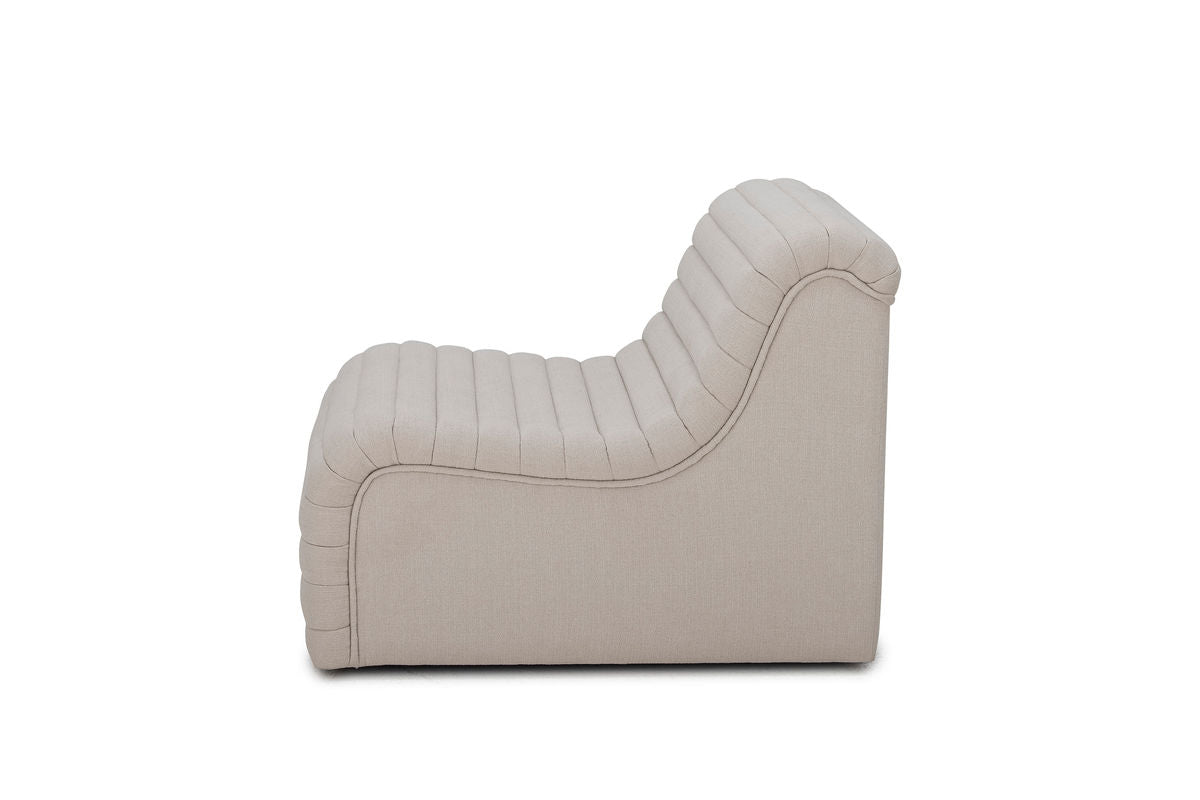 Lounge Sessel Hellbeige – Modernes Retro‑Design