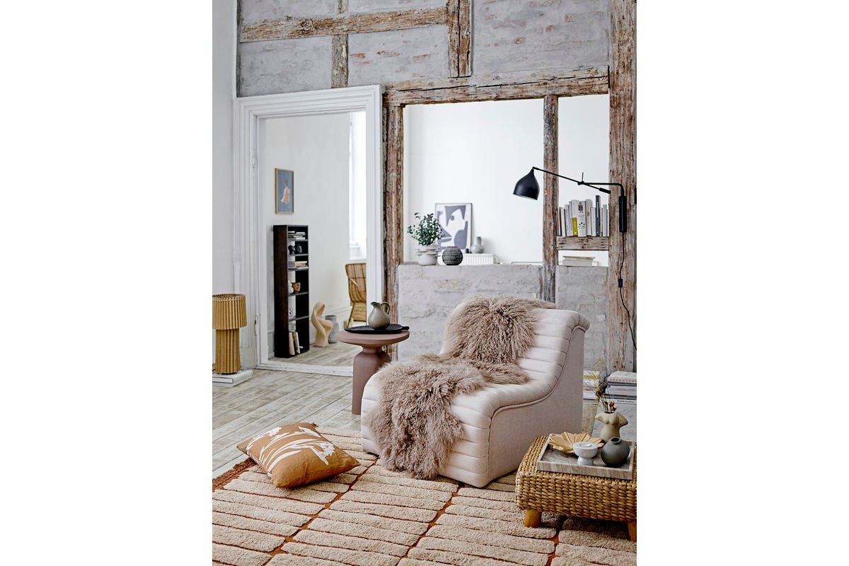 Lounge Sessel Hellbeige – Modernes Retro‑Design