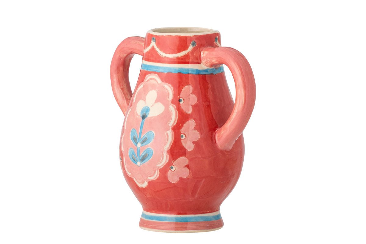 Luxusbetten24 Lilam Vase Steingut Rosé Dekorativ Handgefertigt