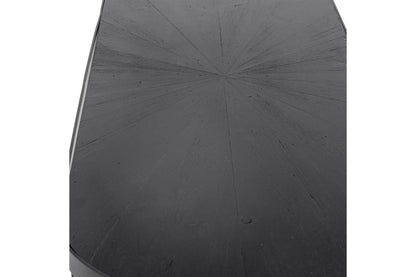 Luxusbetten24 Elvo Konsolentisch Modernes Schwarz Metall Oval Design