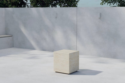 Quira Gartenbeistelltisch Aluminium‑Polypropylen Beige für Außenbereich