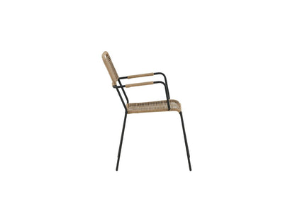 Lorano Gartenstuhl Braun – Modernes Outdoor-Design mit Polyesterseil Komfort