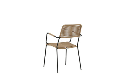 Lorano Gartenstuhl Braun – Modernes Outdoor-Design mit Polyesterseil Komfort