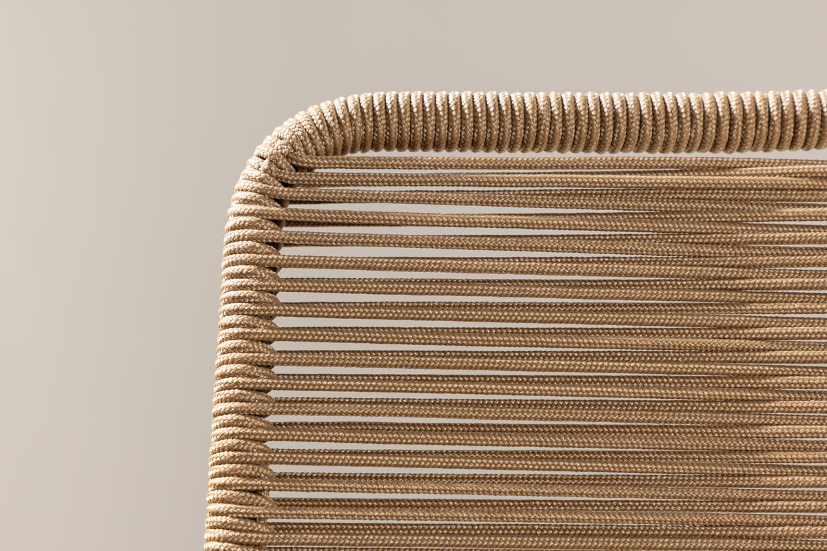 Lorano Gartenstuhl Braun – Modernes Outdoor-Design mit Polyesterseil Komfort