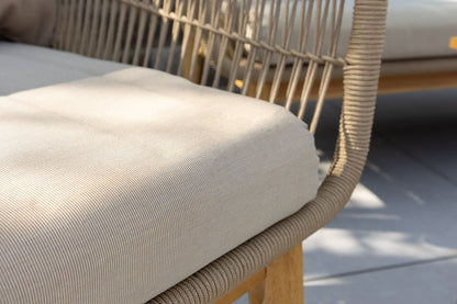 Garten Lounge Set Perano – 4 teiliges Set in Beige