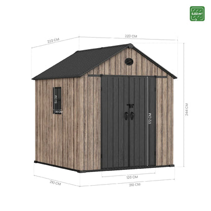 Abri Jardin Résine Hoggar Oak O50 MKR00013919284