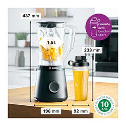 Bosch VitaPower MMB614GO Blender Negro 1200W 2L