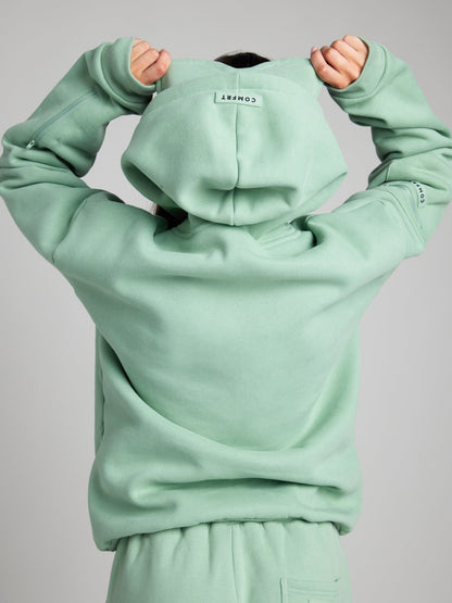 Comfrt Airplane Mode Travel Hoodie mit integrierter Augenmaske