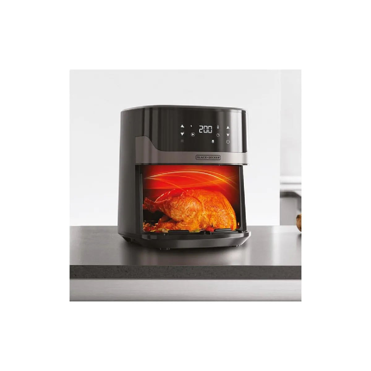 Black & Decker BXAF6500E Airfryer 6.5L sin Aceite Negro