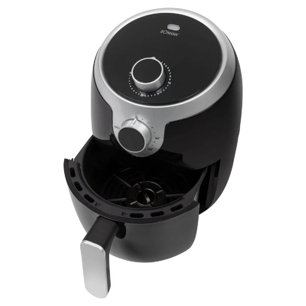 Bomann FR6050HCB Freidora de Aire Baja Emisión Humo 1.8L Negra