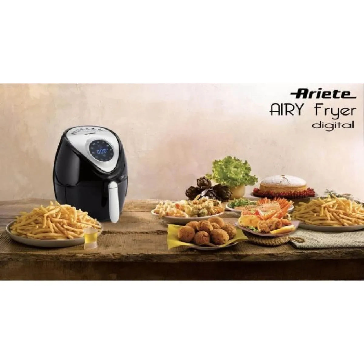 Ariete 4616 Freidora Sin Aceite 1300W 7 Programas 1,2kg