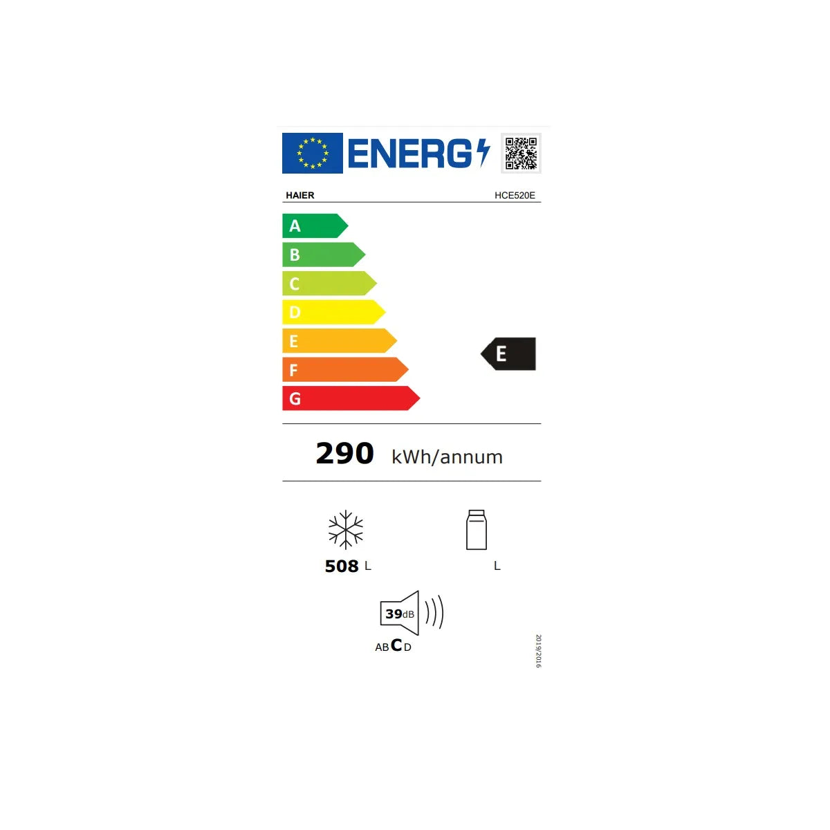 Haier HCE520E Congelador Horizontal 508L Blanco