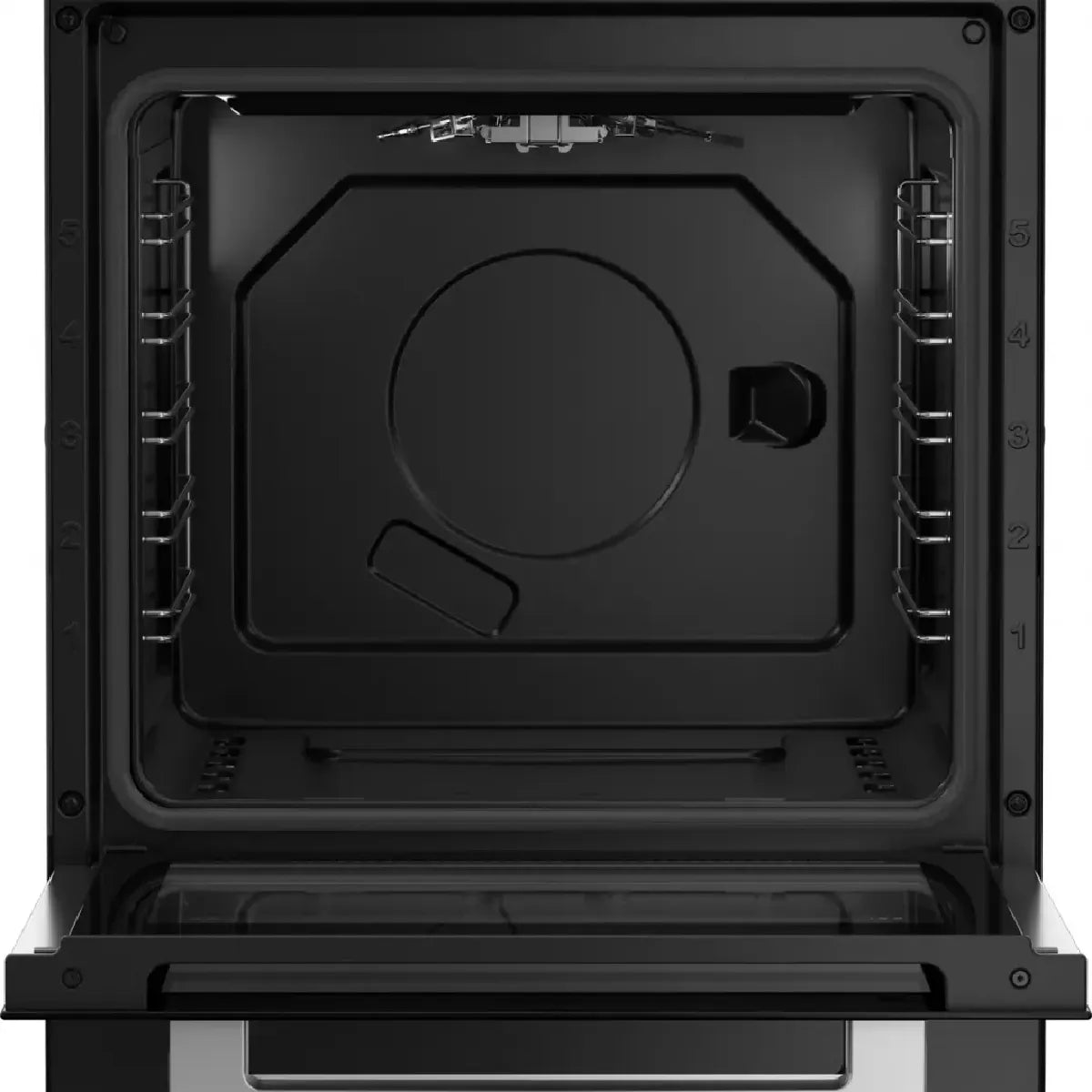 Beko FSG52010GBC Cocina a Gas Negra Inox 4 Quemadores