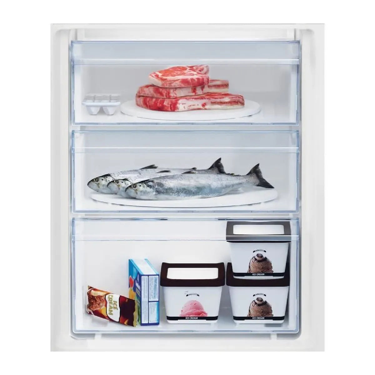 Beko BCSA285K4SNLH Refrigerador Integrable MinFrost 271 L Blanco