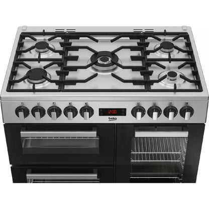 Beko PS235315DX Cocina Inox 90 cm 5 Quemadores 3 Hornos