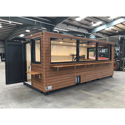 Contenitore 20 Ft Convertito in Caffetteria, Bar e Snack – Contenedores Ejido