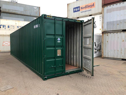 Contenedores Ejido SL Contenedor Marítimo 40 Pies High Cube Verde