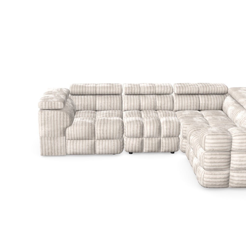 Luxusbetten24 Buffalo Modulares Sofa – Premium Tilia Bezug – Wunschkonfiguration