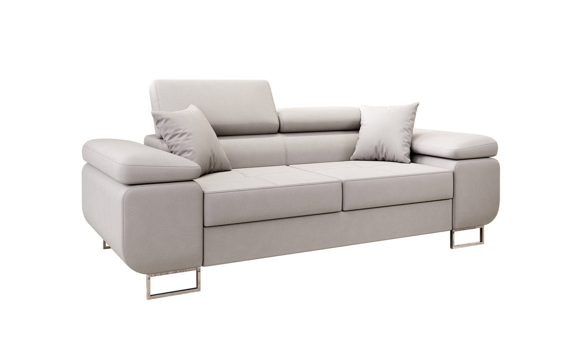 Next Triora Designer 2‑Sitzer Sofa mit Schlaffunktion, Stoff, Schwarz