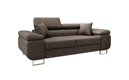 Next Triora Designer 2‑Sitzer Sofa mit Schlaffunktion, Stoff, Schwarz