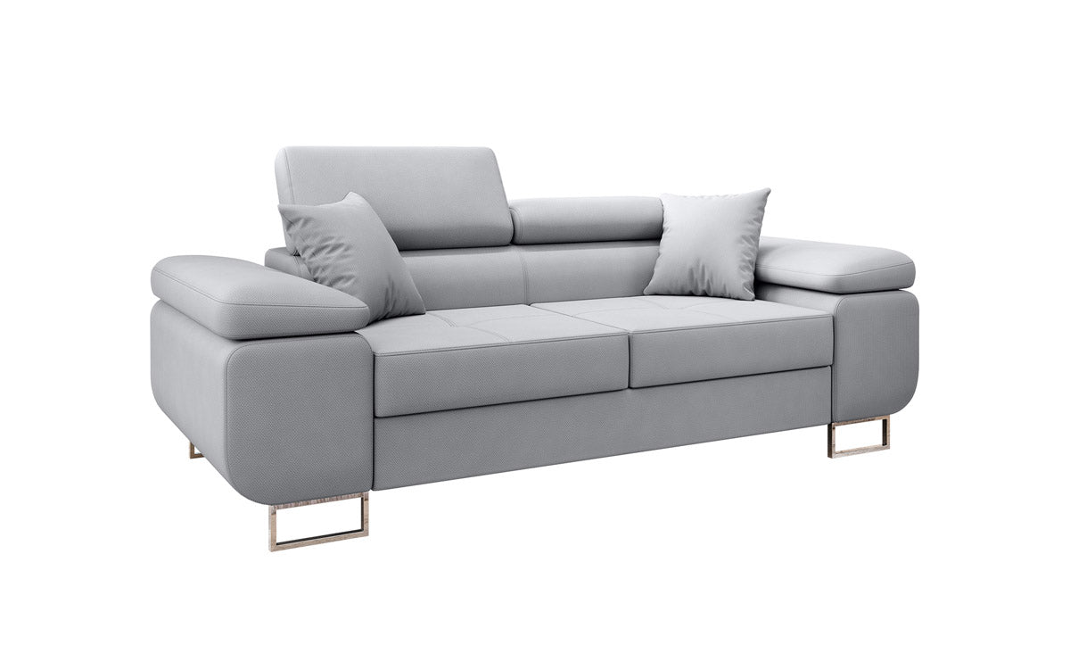 Next Triora Designer 2‑Sitzer Sofa mit Schlaffunktion, Stoff, Schwarz