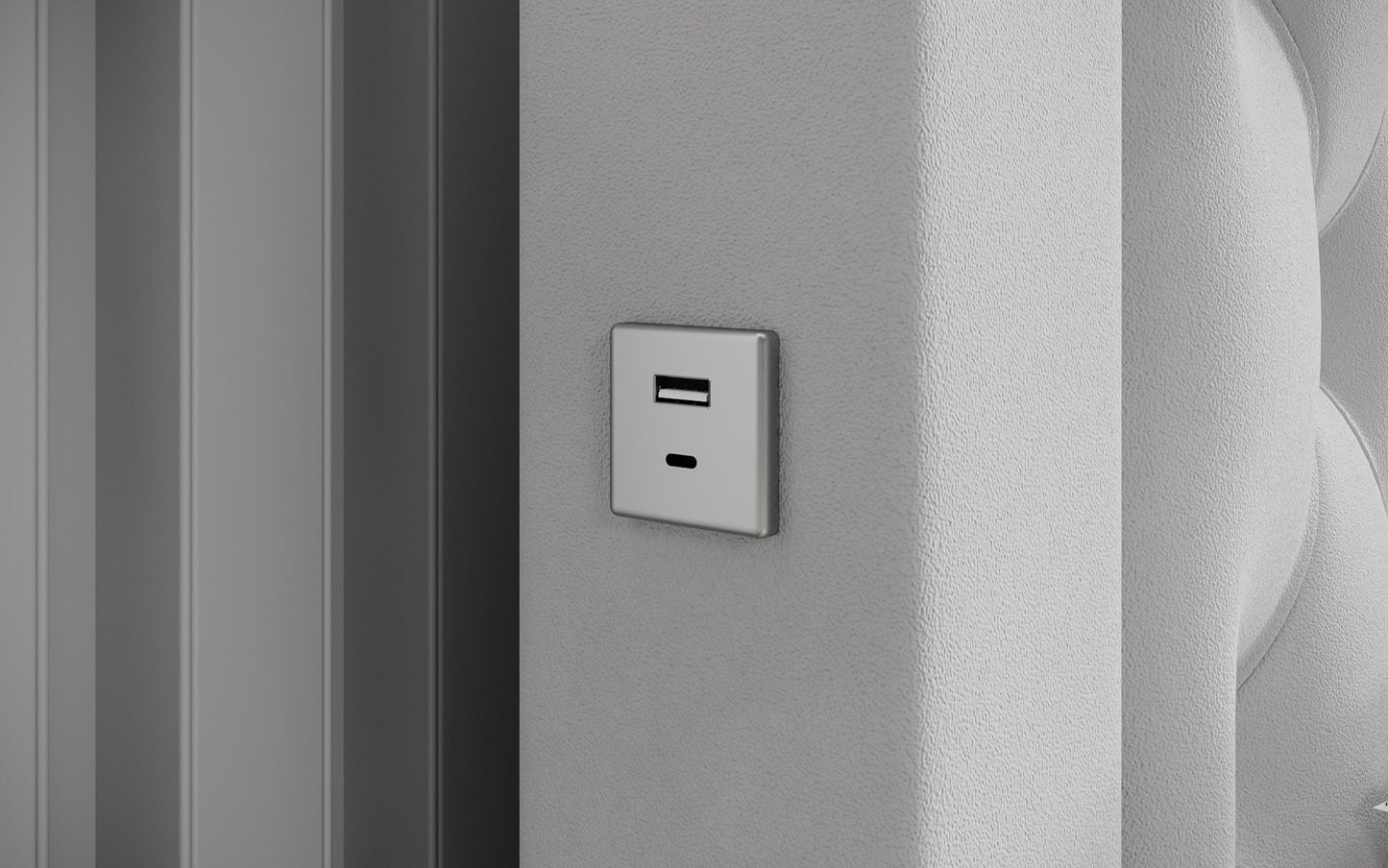 Luxusbetten24 Ida Polsterbett Samt RGB USB Stauraum 140×200 Schwarz