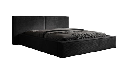 Luxusbetten24 Designer Ophelia Polsterbett Cord mit Stauraum Größenvariabel