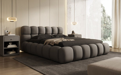Luxusbetten24 Designer Polsterbett Boston Stoff mit Stauraum