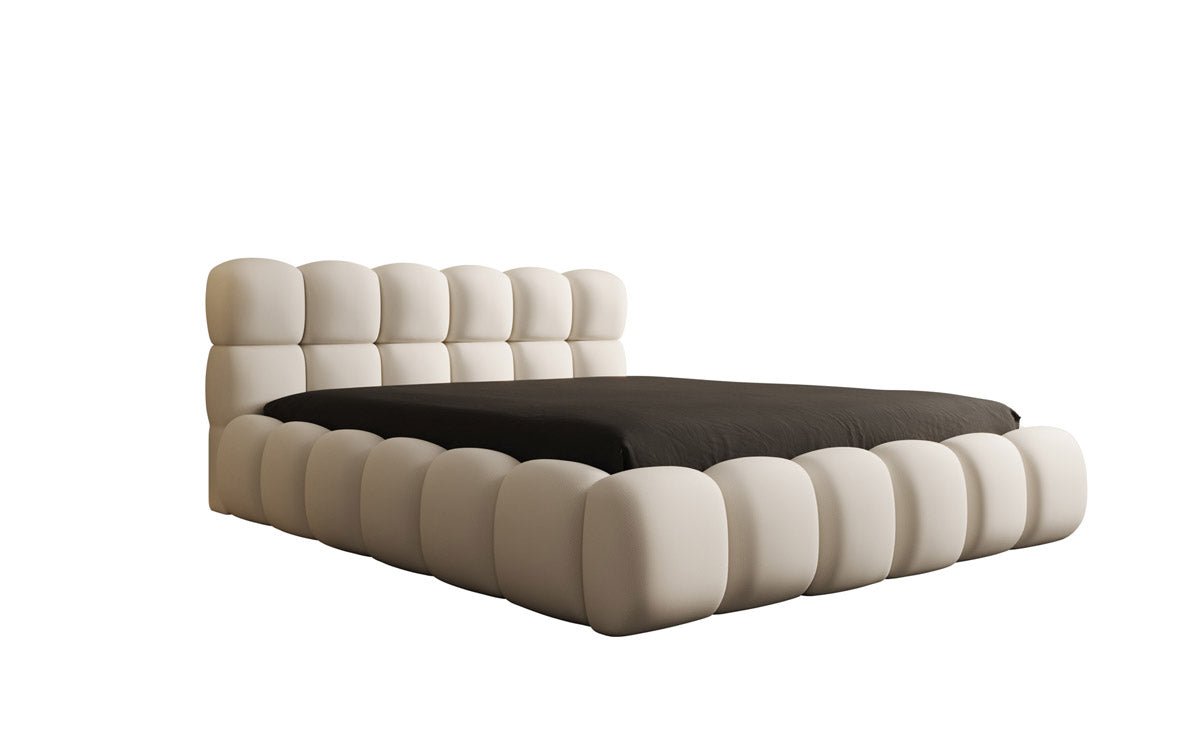 Luxusbetten24 Designer Polsterbett Boston Stoff mit Stauraum