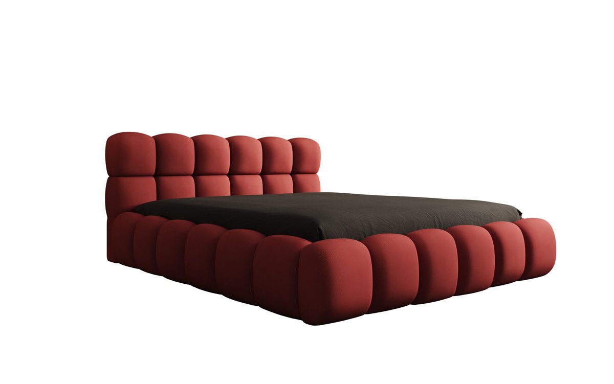 Luxusbetten24 Designer Polsterbett Boston Stoff mit Stauraum