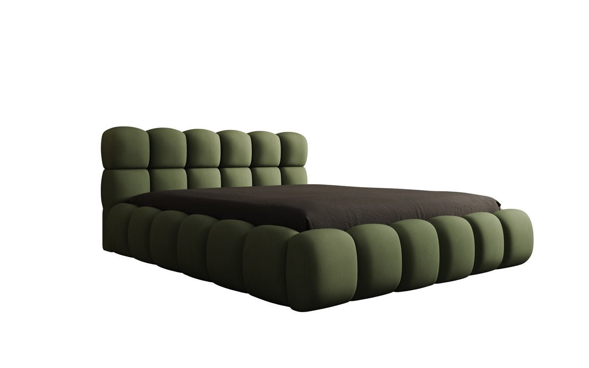Luxusbetten24 Designer Polsterbett Boston Stoff mit Stauraum