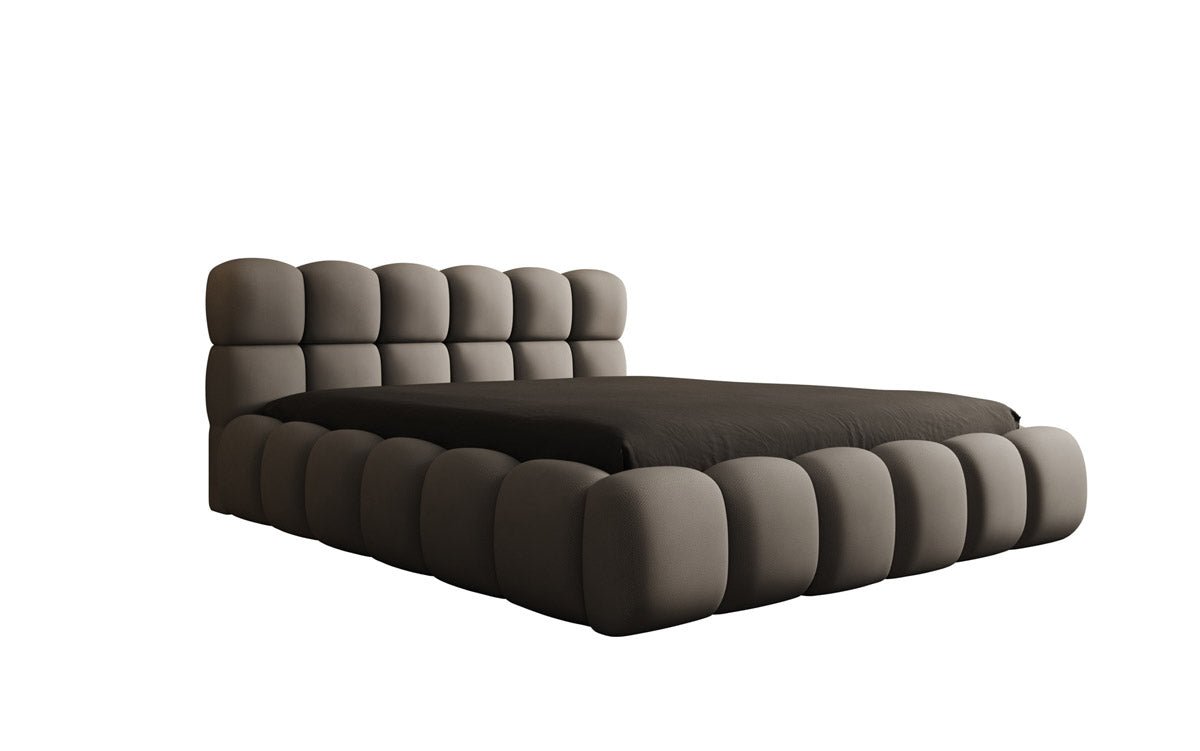 Luxusbetten24 Designer Polsterbett Boston Stoff mit Stauraum
