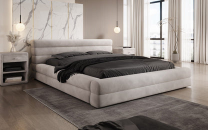 Luxusbetten24 Velana Designer Polsterbett Samt Mit Stauraum, Verschiedene Größen