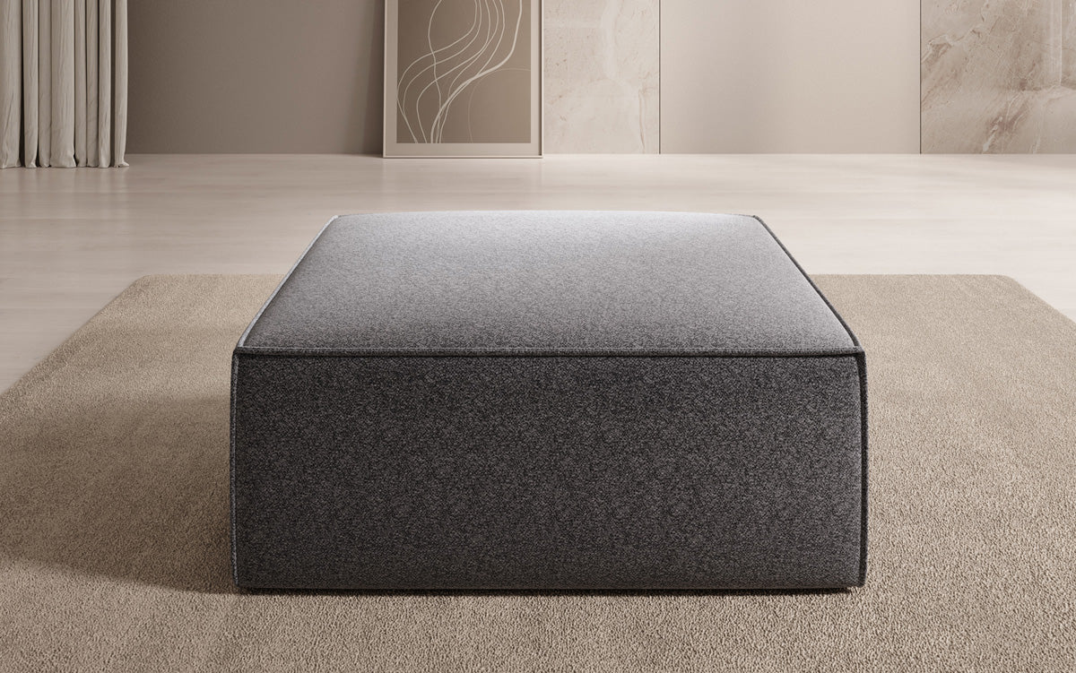 Luxusbetten24 Lesley Beistellhocker Strukturstoff Farbe Modern Komfort Wohnzimmer