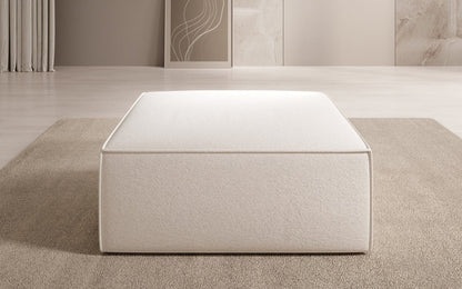 Luxusbetten24 Lesley Beistellhocker Strukturstoff Farbe Modern Komfort Wohnzimmer