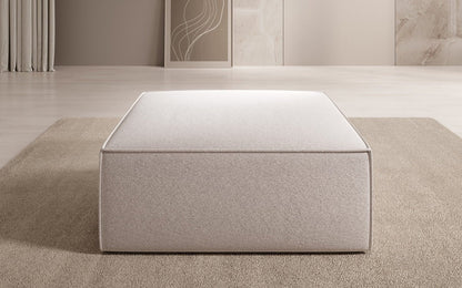 Luxusbetten24 Lesley Beistellhocker Strukturstoff Farbe Modern Komfort Wohnzimmer