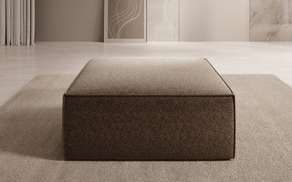 Luxusbetten24 Lesley Beistellhocker Strukturstoff Farbe Modern Komfort Wohnzimmer
