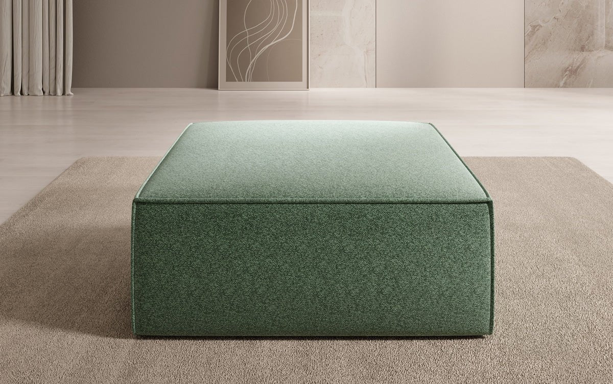 Luxusbetten24 Lesley Beistellhocker Strukturstoff Farbe Modern Komfort Wohnzimmer