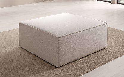 Luxusbetten24 Lesley Beistellhocker Strukturstoff Farbe Modern Komfort Wohnzimmer