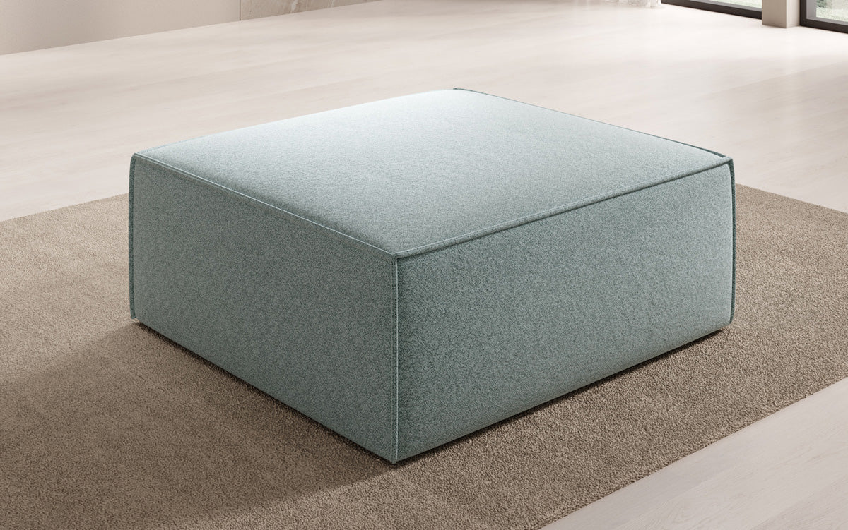 Luxusbetten24 Lesley Beistellhocker Strukturstoff Farbe Modern Komfort Wohnzimmer