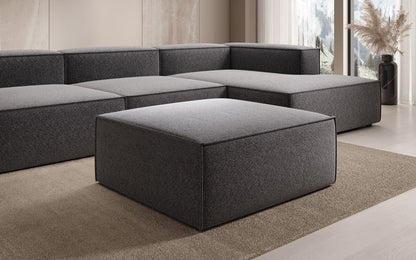 Luxusbetten24 Lesley Beistellhocker Strukturstoff Farbe Modern Komfort Wohnzimmer