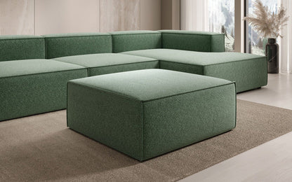 Luxusbetten24 Lesley Beistellhocker Strukturstoff Farbe Modern Komfort Wohnzimmer