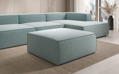 Luxusbetten24 Lesley Beistellhocker Strukturstoff Farbe Modern Komfort Wohnzimmer