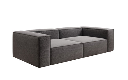 Luxusbetten24 Lesley Designer 3‑Sitzer Sofa Strukturstoff Modern Wohnzimmer