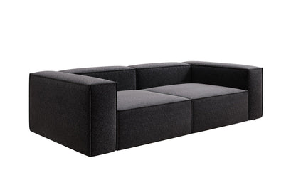 Luxusbetten24 Lesley Designer 3‑Sitzer Sofa Strukturstoff Modern Wohnzimmer