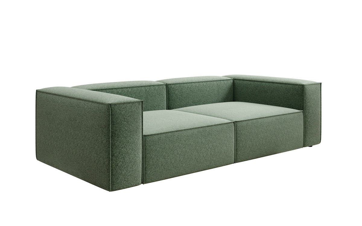 Luxusbetten24 Lesley Designer 3‑Sitzer Sofa Strukturstoff Modern Wohnzimmer