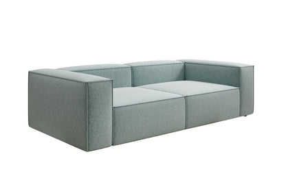 Luxusbetten24 Lesley Designer 3‑Sitzer Sofa Strukturstoff Modern Wohnzimmer